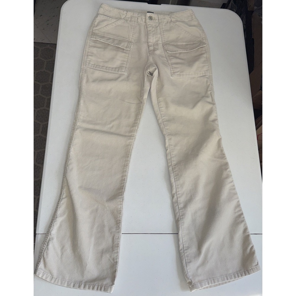 GAP Women's Cream Corduroy Boot Cut Pants